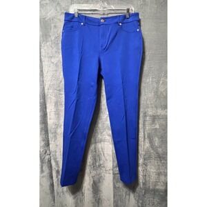 C EST 1946 Blue Stretch Casual‎ Pants Size 12 Women's Trousers